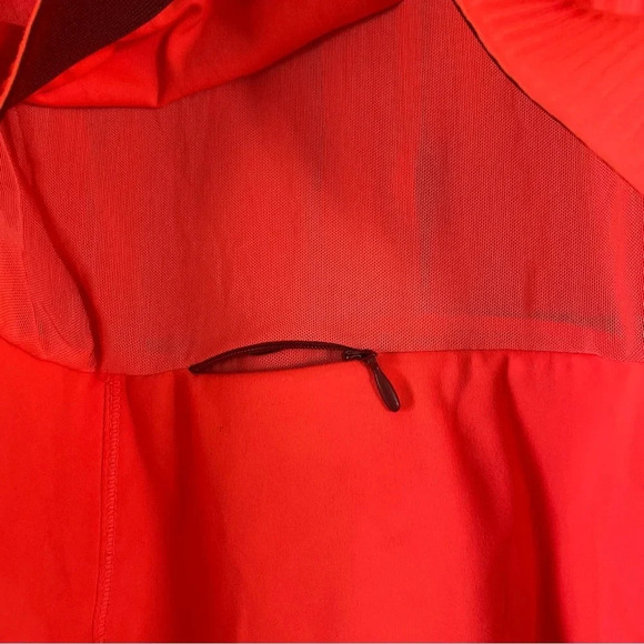 Fabletics The Trinity Performance Jacket in Orange Hidden Pocket Size Small - Picture 13 of 15